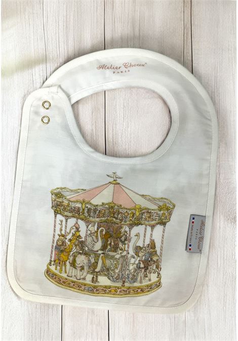  Atelier Choux | SATIN BIBCAROUSELPINK